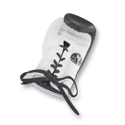 Боксерские перчатки Blegend BGL221 на шнуровке Черный Белый