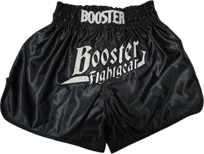 Booster Fight Gear Boxing Shorts TBT Thunder Black White