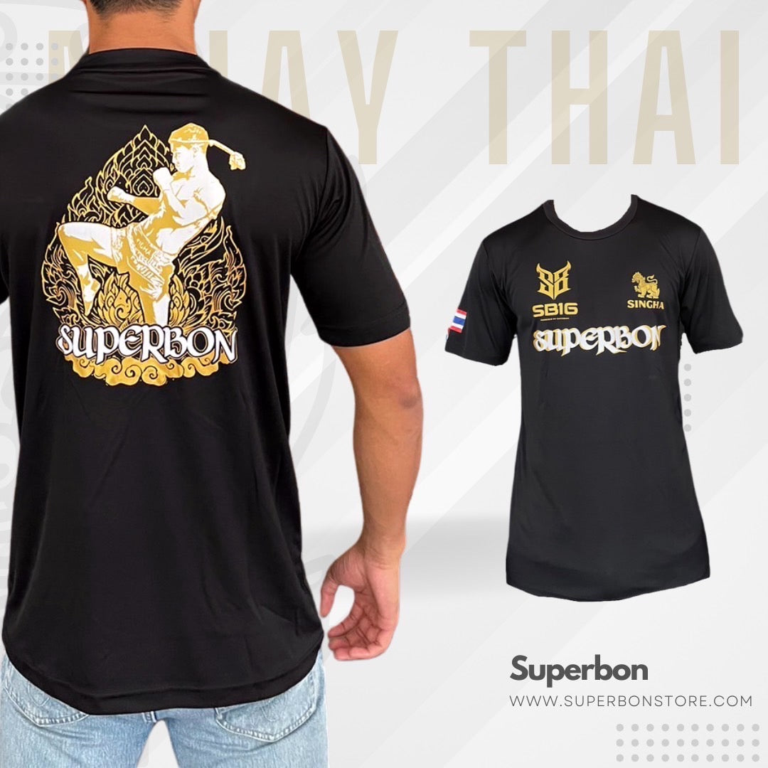 Superbon Muay Thai T-Shirt Street Hero Black