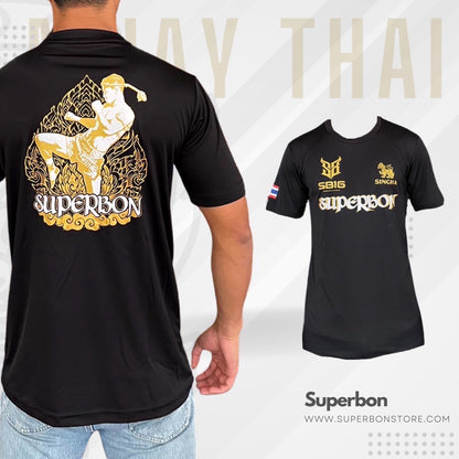 Superbon Muay Thai T-Shirt Street Hero Black