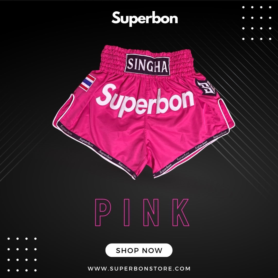 Superbon Muay Thai Shorts Pink