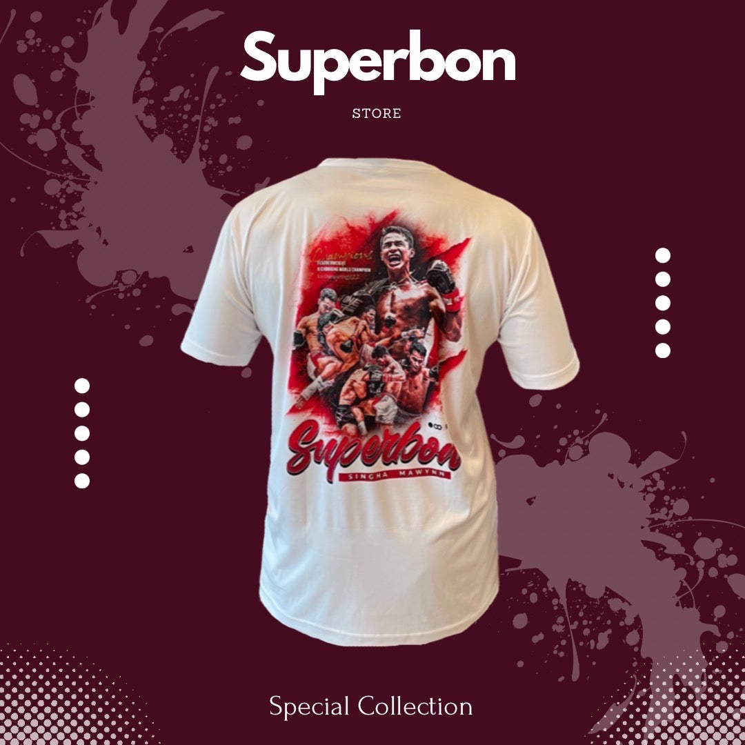 Superbon T-shirt Muay Thai White