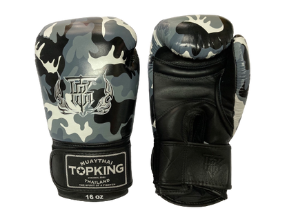 Top King Boxing Gloves "Camouflage" TKBGEM-03 grey