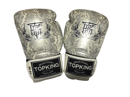 Top King Boxing Gloves Air TKBGSS-02 White Silver N