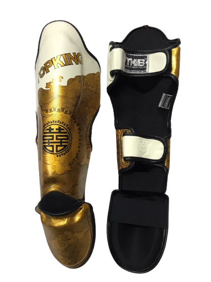 Top King Shinguards TKSGCT-CN01 Fook & Double Happiness White Gold
