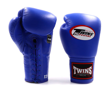 Twins Special Boxing Gloves BGLL1 Blue Lace Up