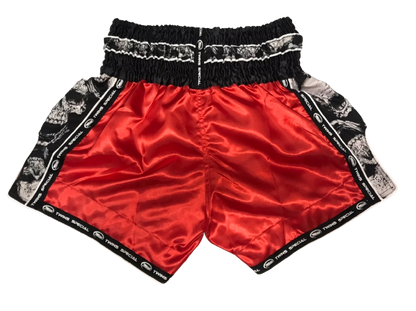 Twins Muay Thai Shorts TBS-SKULL Red