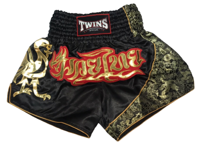 Twins Special Muay Thai Shorts T-151 Black/RD