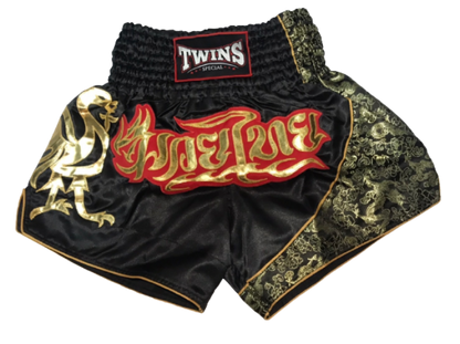 Twins Special Muay Thai Shorts T-151 Black/RD