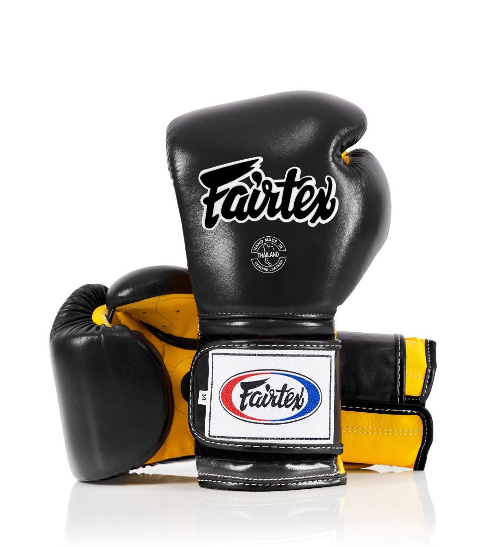 Боксерские перчатки Fairtex BGV9 Черный Желтый
