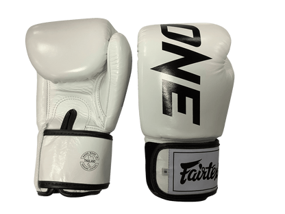 Fairtex Boxing Gloves BGV1 "ONE" White Fairtex