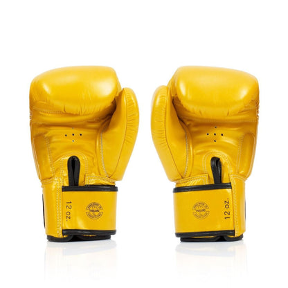 Fairtex Boxing Gloves BGV19 Gold Deluxe Tight-Fit - SUPER EXPORT SHOP