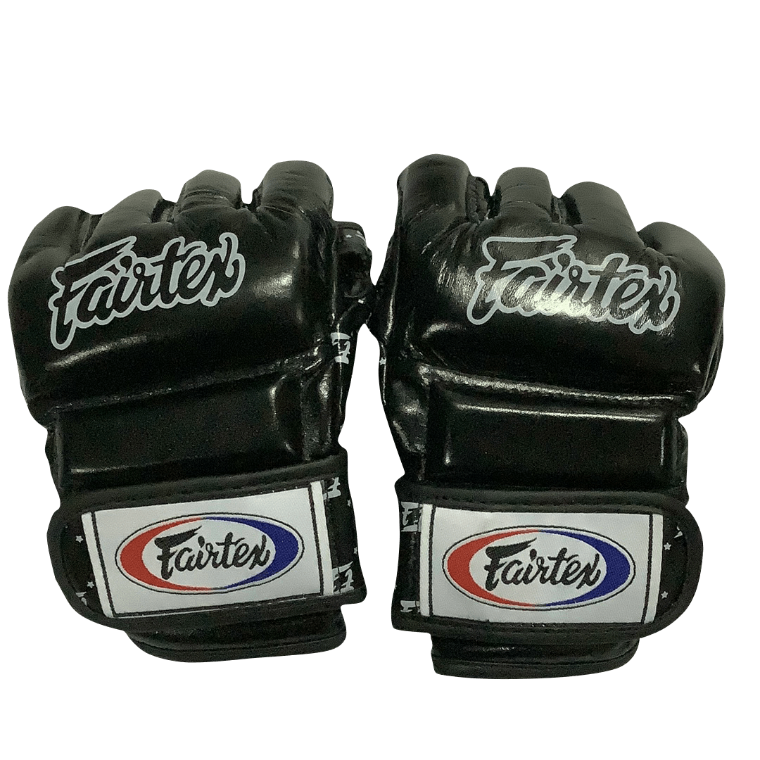 Fairtex Boxing Gloves MMA FGV17 Split Knuckles Black - SUPER EXPORT SHOP