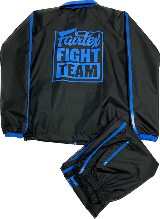 Fairtex Vinyl Sauna Suit VS4 Black Blue