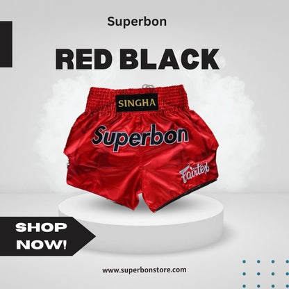 Superbon Muay Thai Shorts MTS23 Red