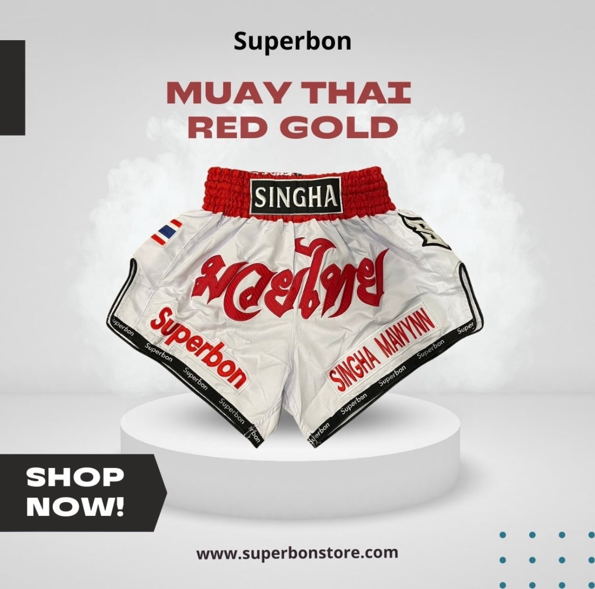 Superbon Muay Thai Special Collection Red-White