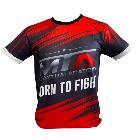 MTA Muay Thai T-shirt Born to fight Red Thunder