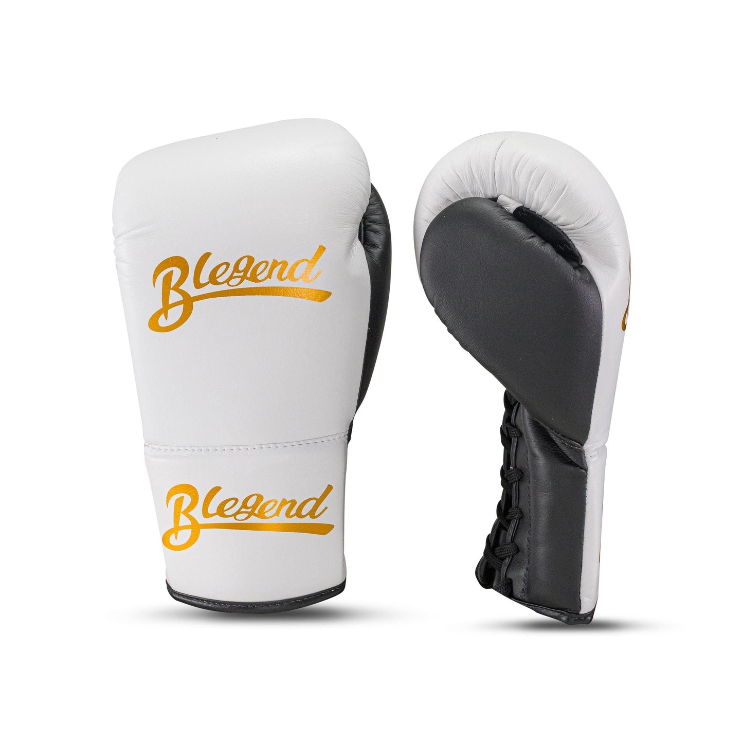Боксерские перчатки Blegend BGLLP на шнуровке Белый Черный