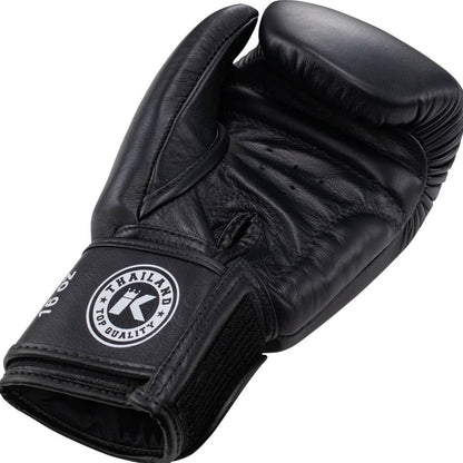 King Pro Boxing Боксерские перчатки KPB/BGVL 3 кожаные черные