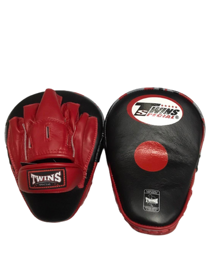 Twins Special Boxing Pads, Focus Mitts PML 10 Black Red