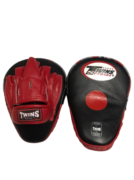 Twins Special Boxing Pads, Focus Mitts PML 10 Black Red