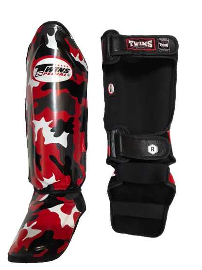 Twins Special SHINGUARDS FSGL-10 ARMY Red