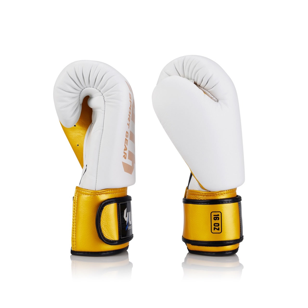 Боксерские перчатки Yuth BGL20 Кожа Белое Золото