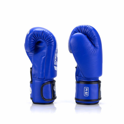 Боксерские перчатки Yuth BGL20 кожаные синие