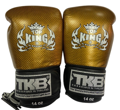 Боксерские перчатки Top King "Super Snake" TKBGEM-02 Black(Gold)